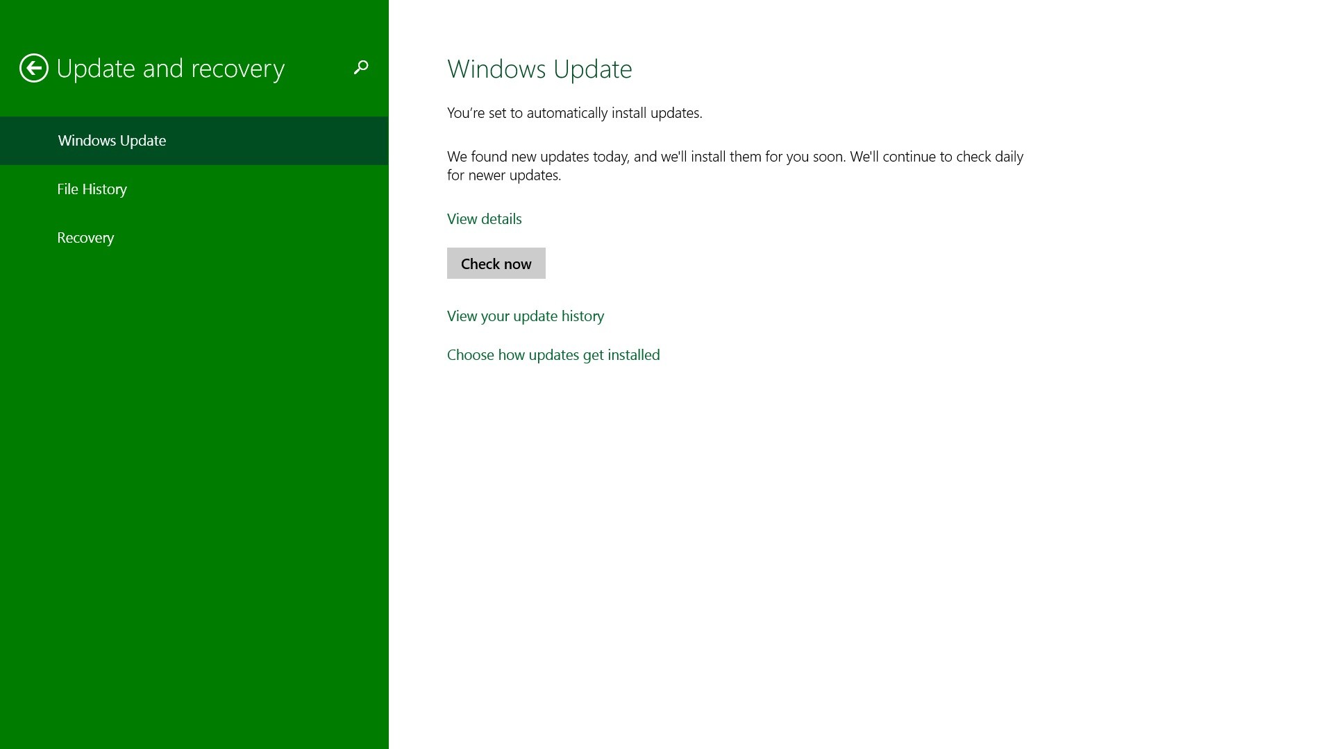 Windows 8 patches